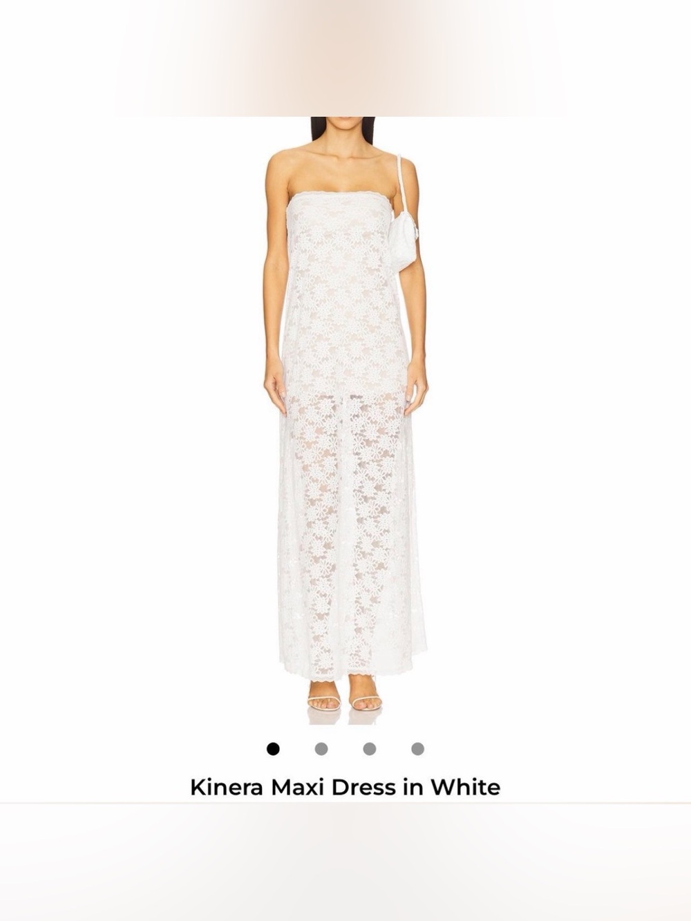 Kinera White Lace Maxi Dress